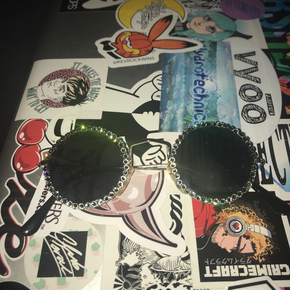 Bedazzled john lennon sunglasses